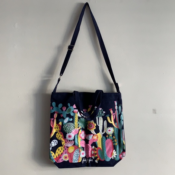 FabFitFun Limited Edition Floral Canvas Tote - Picture 4 of 11